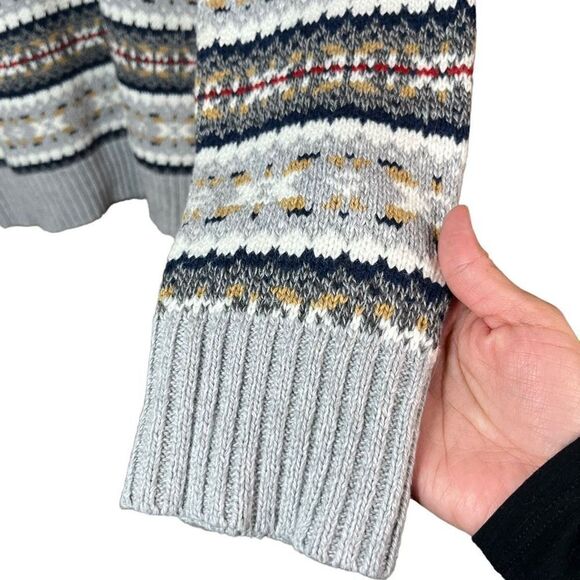 American‎ Eagle Mens Super Soft Fair isle Crew Neck Sweater Large Tall - Picture 4 of 9